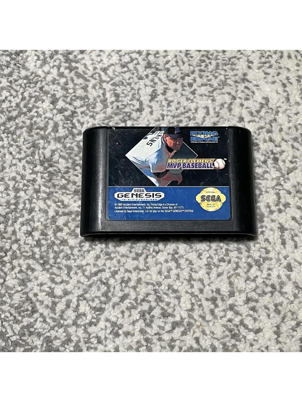 Roger Clemens MVP Baseball (Sega Genesis, 1991) - Tested Working
